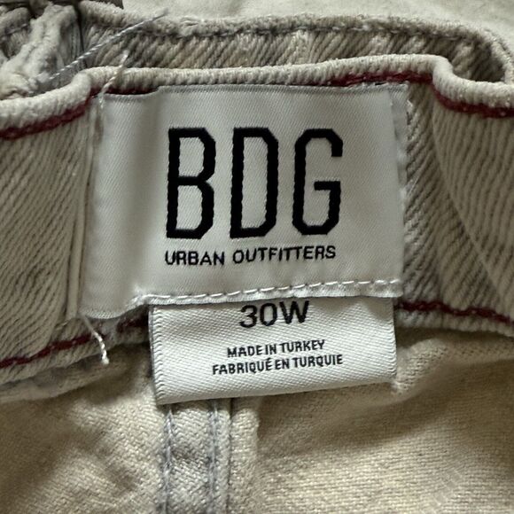 BDG Urban Outfitters Acid Wash Logan Buckle Barrel Baggy Jeans Womens W30 - Picture 11 of 13